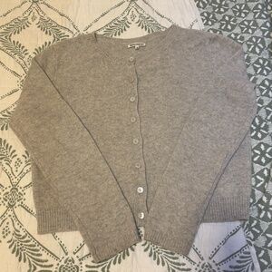 Clara Cashmere Crew Cardigan